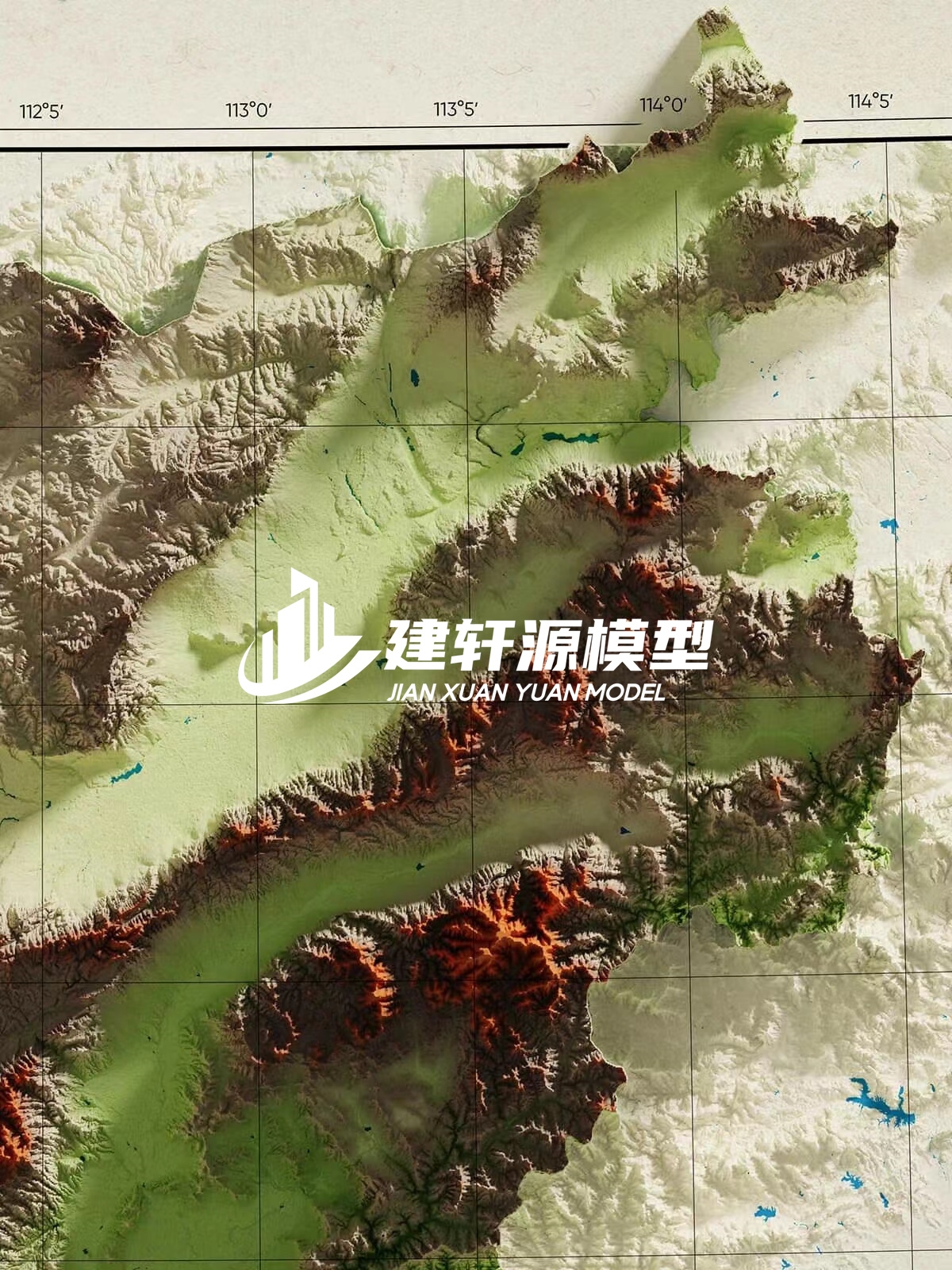 绥中地形模型制作