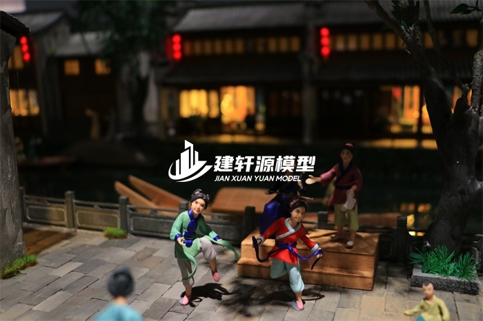 绥中京杭大运河博物馆·北新夜市场景模型
